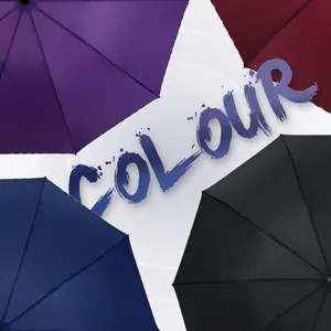 Premium extra large folding umbrella with UV protection available in multiple colors