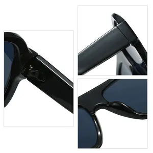 Gafas de sol cuadradas de gran tamaño para mujer con protección UV y contra la luz azul