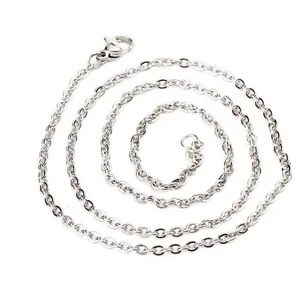Chaîne de collier en acier inoxydable argenté pour pendentif de l'urne funéraire