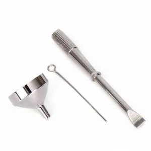 Kit d'outils de remplissage de bijoux de crémation en acier inoxydable avec entonnoir