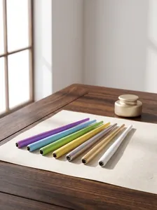 High-quality colorful wooden dip pen holders for professional manga and watercolor painting