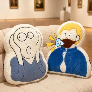 Divertidos cojines de peluche con diseños de Van Gogh y El Grito