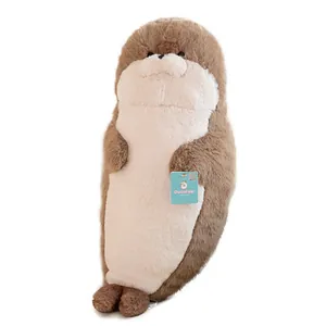 Soft sea otter plush toy for sleeping, cute stuffed animal doll gift for all ages