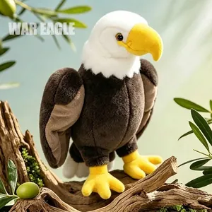 Realistische Amerikaanse Zeearend Knuffel Simulatie Adelaar Vogel Pluche Dier Woondecoratie Fotografie Rekwisiet Cadeau Voor Kinderen Volwassenen