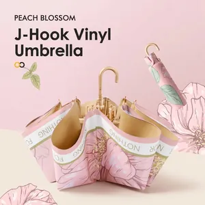 Women Floral Print UV Protection Foldable Parasol Lightweight Portable Sun Umbrella For Rainy And Sunny Days Outdoor Travel