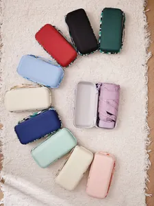 Tragbare Mini-Flachschirme in verschiedenen Farben mit kompakten Hartschalenkoffern