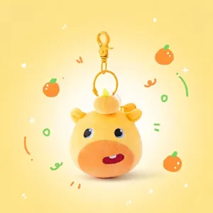 Simpatico Capibara Peluche Giocattolo Pendente Portachiavi Espressione Divertente Bambola Animale Imbottito Borsa Morbida Appendere Ornamento Kawaii Regalo
