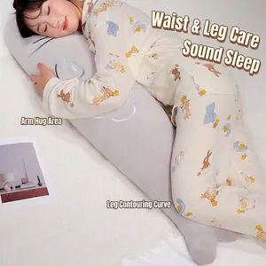 Traversin long en forme de poisson doux pour dormir sur le côté