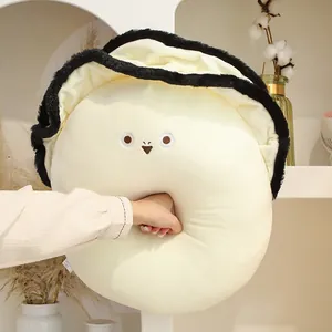 Coussin en peluche huître créatif et mignon avec texture douce pour décoration