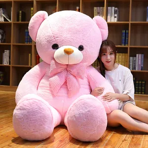 Riesiger rosa Teddybär Plüschtier als Valentinsgeschenk, extra großes weiches Stofftier