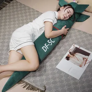 Extra long DF-5C missile-shaped plush body pillow for sleeping, hugging and decoration.