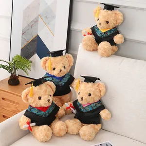Set de peluches de ositos de graduación con toga y birrete, regalo ideal para estudiantes