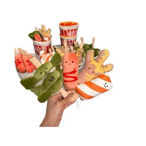 Ensemble de peluches Oden créatif avec formes d'aliments mignonnes pour jeux d'imitation