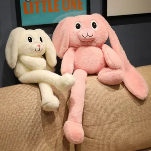 Stretchable Long Leg Rabbit Plush Toy Soft Stuffed Bunny Doll For Girls Birthday Gift Kawaii Home Decor Soothing Toy