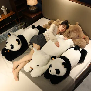 Soft Plush Teddy Bear Panda Polar Bear Pillow Stuffed Animal Toy Large Lying Plushie For Sleeping Women Home Decor