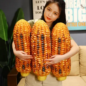 Realistic grilled corn plush pillow, large food-shaped toy for home decor and gifts