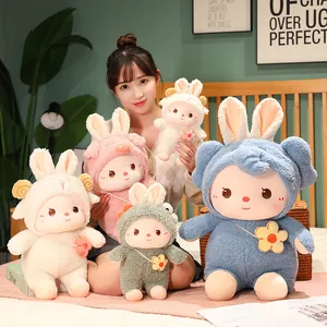 Adorable plush dolls in animal costumes for kids and girls' gift