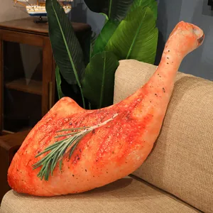Lustiges 3D-Simulation Brathähnchen-Plüschkissen für die Sofa-Heimdekoration