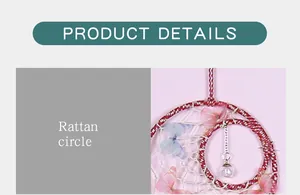 Close-up detail of butterfly dreamcatcher ornament showing the woven rattan circle frame