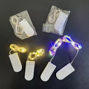 Decorative LED copper wire light strings for cake decoration and gift boxes, pack of four