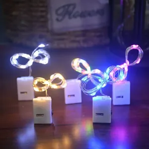 Multicolor LED copper wire fairy string lights for birthday cake and gift box decoration
