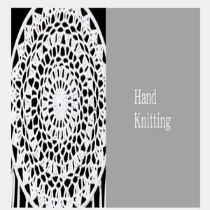 Detailed macro view of a pure white hand-knitted dreamcatcher for Nordic home wall decor.