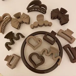 Fermaglio per Capelli a Granchio Geometrico in Acrilico Opaco per Donna Stile Coreano Pinza per Capelli Grandi Antiscivolo