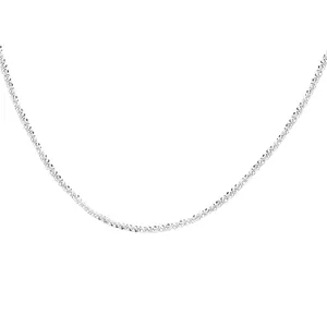 Shimmering silver starry necklace with a minimalist sparkling texture for elegant women.