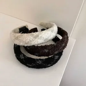 Cerchietto in Maglia Stile Coreano Autunno Inverno con Luccichio Fatto a Mano in Tessuto per Donna Accessori Capelli Moda