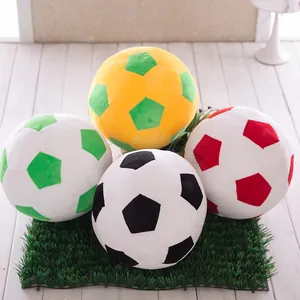 Soft Simulation Soccer Plush Toy Stuffed Football Pillow Decorative Cushion For Kids Gift Home Decor Sports Ball Cushion
