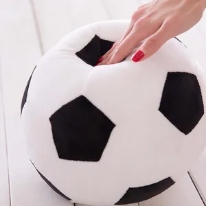 Large soft plush soccer ball toy pillow for kids bedroom decoration