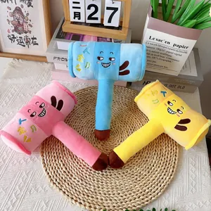 Creative Hammer Lollipop Plush Toy Funny Face Stuffed Doll Bag Pendant Gift Claw Machine Polyester Short Plush Decor