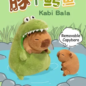 Creative Crocodile Costume Capybara Plush Toy Soft Stuffed Animal Doll For Kids Birthday Gift Home Decoration