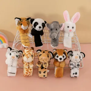 Bracciale Slap Animale in Morbido Peluche Simpatico Braccialetto Slap 3D Tigre Panda per Feste Bambini Regalo Zoo Accessorio