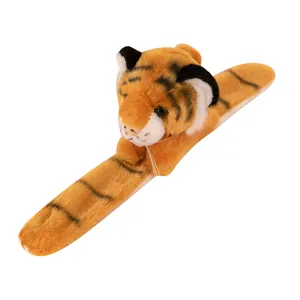 Adorabile braccialetto a scatto in peluche a forma di tigre per bambini, accessorio