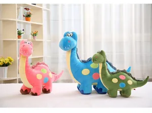 Set di peluche colorati di dinosauri in tre dimensioni per regali per bambini