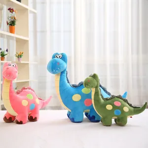 Set di tre peluche colorati a forma di dinosauro per cameretta e regali per bambini