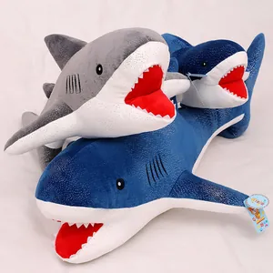 Starry pattern shark plush toy set featuring blue and gray ocean dolls for children gifts