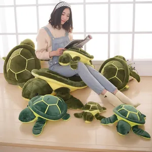 Cute Green Sea Turtle Plush Toy Soft Stuffed Animal Tortoise Pillow Birthday Gift For Kids Boys Girls Home Decor