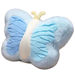 Coussin en peluche papillon bleu doux 20 cm animal en peluche mignon cadeau fille