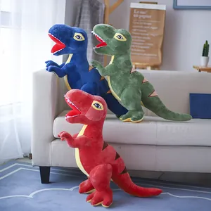Cartone Animato Dinosauro Peluche Morbido Tirannosauro Rex Animale di Stoffa in Fibra di Poliestere per Ragazzi Ragazze Regalo