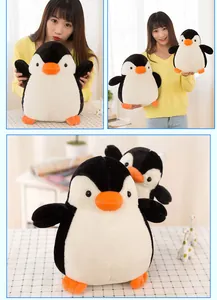 Niedlicher schwarz-weißer Pinguin-Plüschtier für Kinder, weiches Stofftier Geschenk
