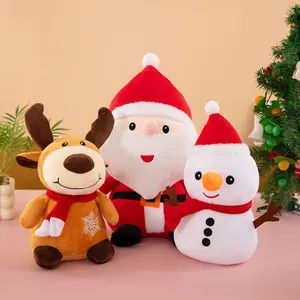 Weihnachten Plüschtier Weihnachtsmann Schneemann Rentier Stoffpuppe Weich Festliche Hausdeko Feiertagsgeschenk Für Kinder Freunde