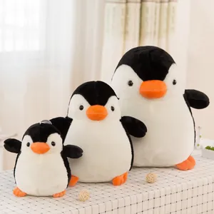 Niedliches Pinguin Plüschtier Weich Langhaar Plüsch Stofftier Puppe Für Kinder Geschenk Home Decoration Schwarz Weiß