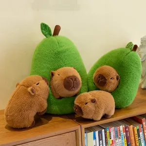 Creativo Capibara Avocado Peluche Morbido Animale Di Stoffa Bambola Per Bambini Ragazze Stile Curativo Cuscino Decorativo Regalo