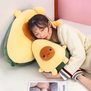 Morbido cuscino in peluche a forma di avocado per regalo di compleanno e sonno