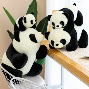 Cute giant panda plush toy stuffed animal doll for a cozy nursery room decoration