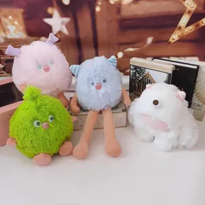 Longhair Little Monster Plush Toy Soft Stuffed Animal Doll For Kids Girls Birthday Gift Kawaii Home Decoration Stuffed Monster Doll