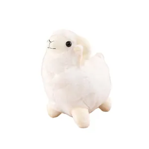 Lindo peluche de cordero blanco y suave oveja de peluche para regalo de cumpleaños