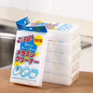 Pack of white magic melamine cleaning sponges for kitchen and multi-purpose cleaning use.